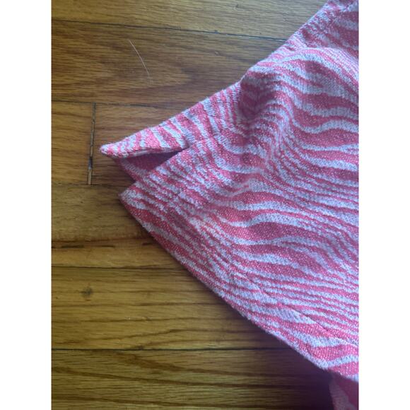 Zara Pink & White Zebra Print High-Rise Shorts – Size XS - Picture 2 of 6